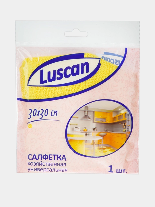 Тряпка для уборки, салфетки для кухни, Luscan микрофибра 30*30 см, для мытья окон и машины