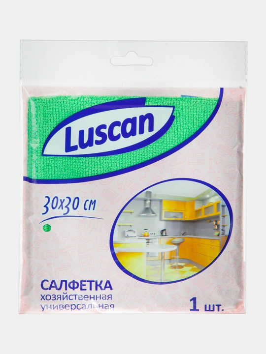 Тряпка для уборки, салфетки для кухни, Luscan микрофибра 30*30 см, для мытья окон и машины