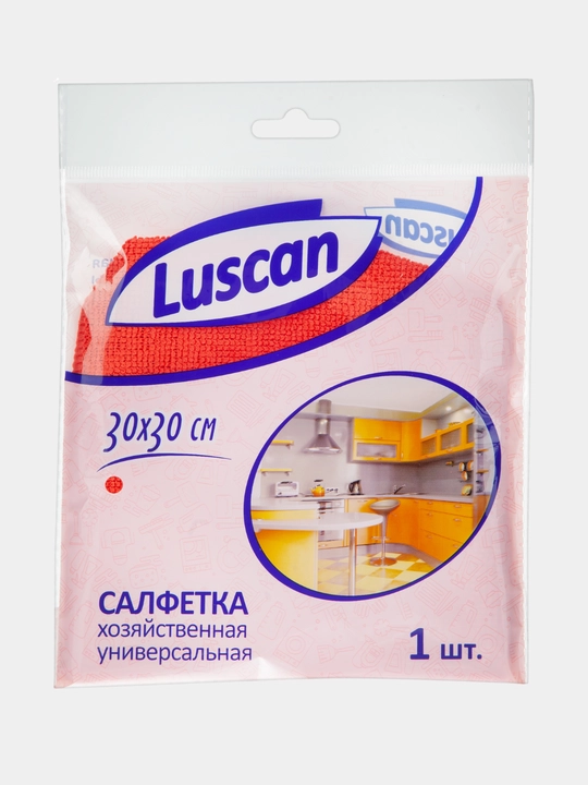 Тряпка для уборки, салфетки для кухни, Luscan микрофибра 30*30 см, для мытья окон и машины