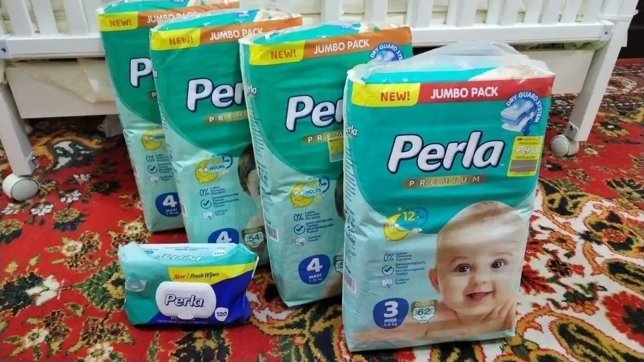 Подгузники Perla Premium №4, 7-18 кг, 54 шт