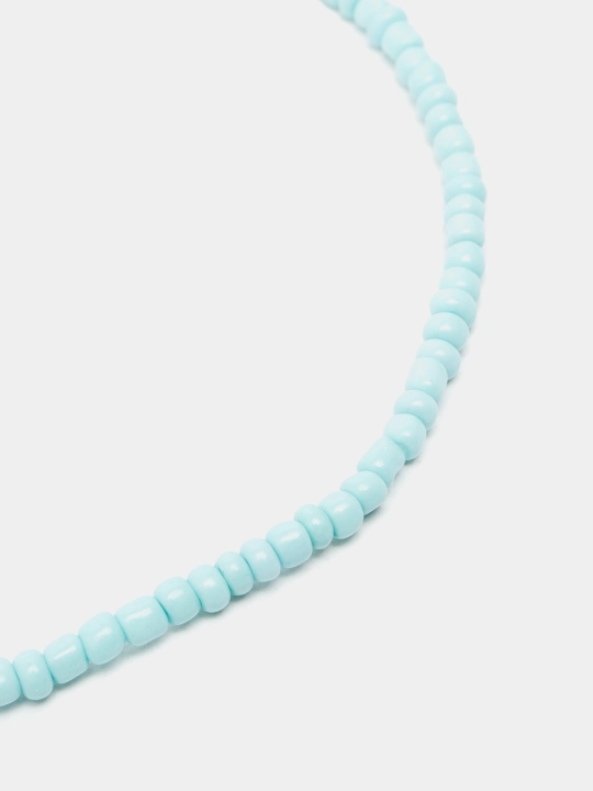 Biserdan choker, 13 rang, bo'yinga taqinchoq, zanjir koreys uslubida