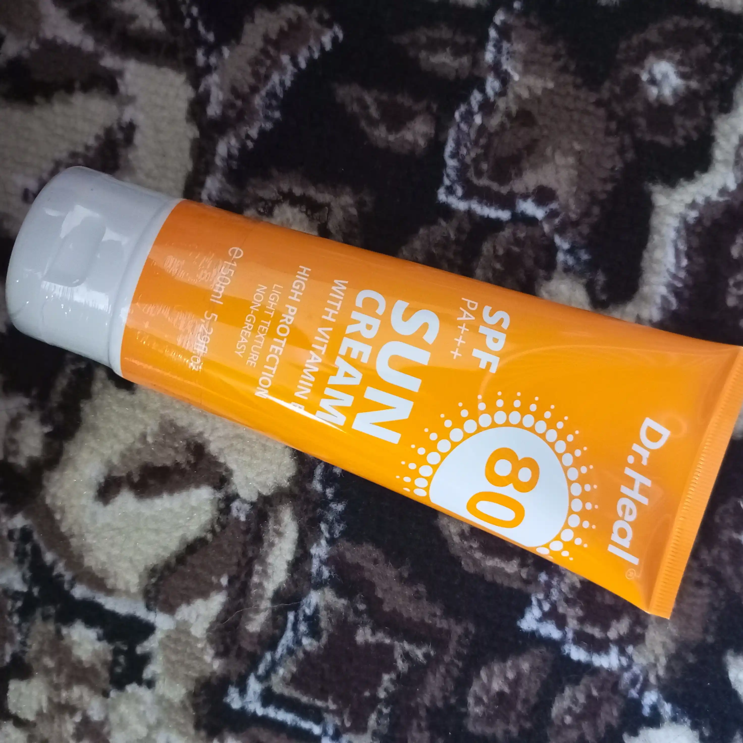 Krem quyoshga qarshi Dr Heal SPF 80 PA+++, kokos yog'i bilan va vitamin E, 150 ml