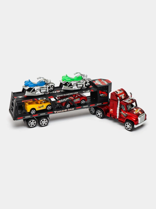 Игрушечный автовоз Super Truck, Маквин Трейлер, машинка, мотоциклы, грузовик