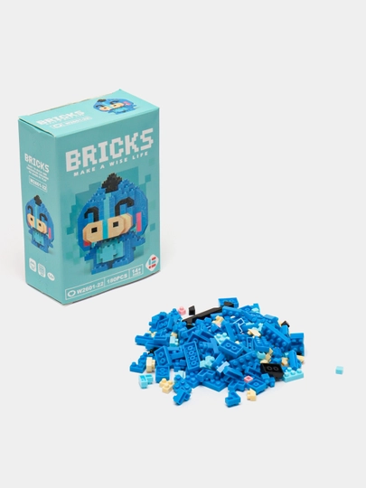 Игрушка-конструктор из мини блоков 3D, 42 вида — 4HOME-967404-НГОЛУБ