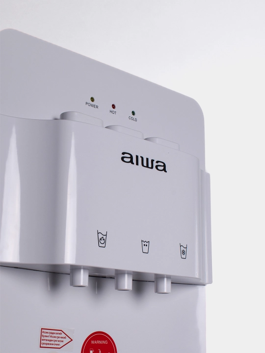 Кулер для воды AIWA WAVE, с закрытым отсеком для бутыли и посуды, 3 режима подачи воды