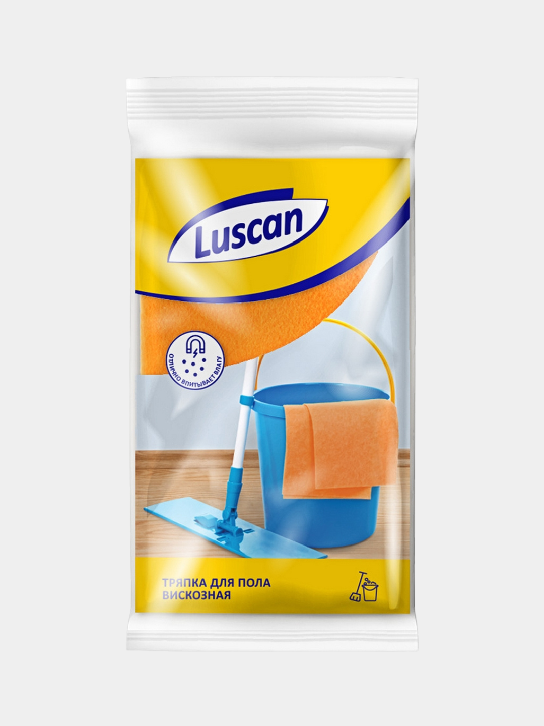 Тряпка для уборки, для пола, тряпка для машины, универсальная Luscan вискоза, 50 * 60 см