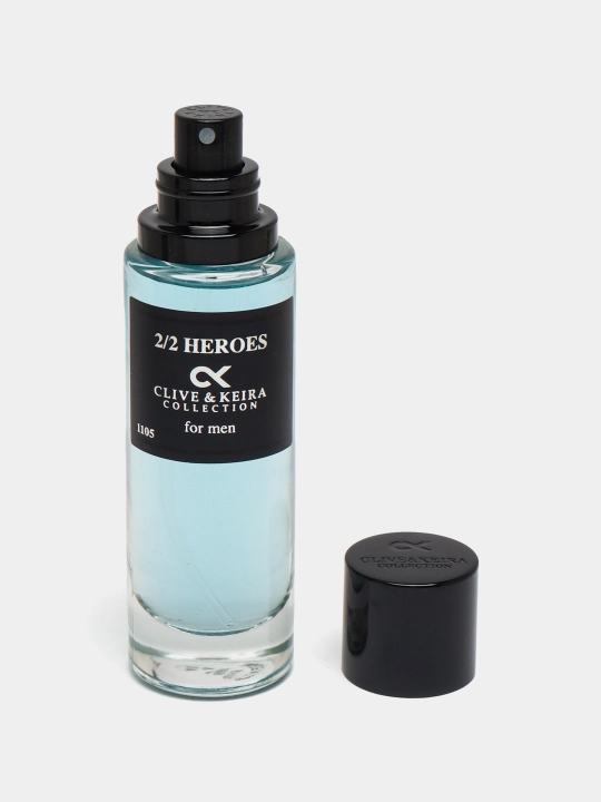 Parfyumlangan suv CLIVE & KEIRA №1105, 2/2 Heroes, erkaklar uchun atir, 30 ml