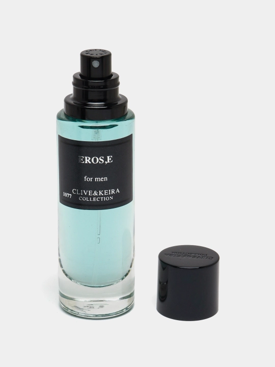 Parfyumlangan suv CLIVE & KEIRA №1077, Versace Eros, erkaklar uchun atir, 30 ml