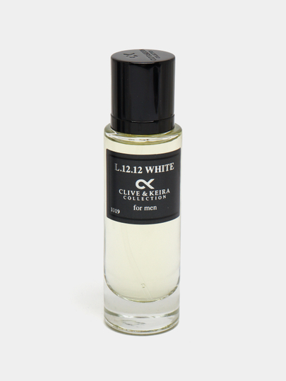 Parfyumlangan suv CLIVE & KEIRA 1019, Lacoste  L.12.12 White, erkaklar uchun atir, 30 ml