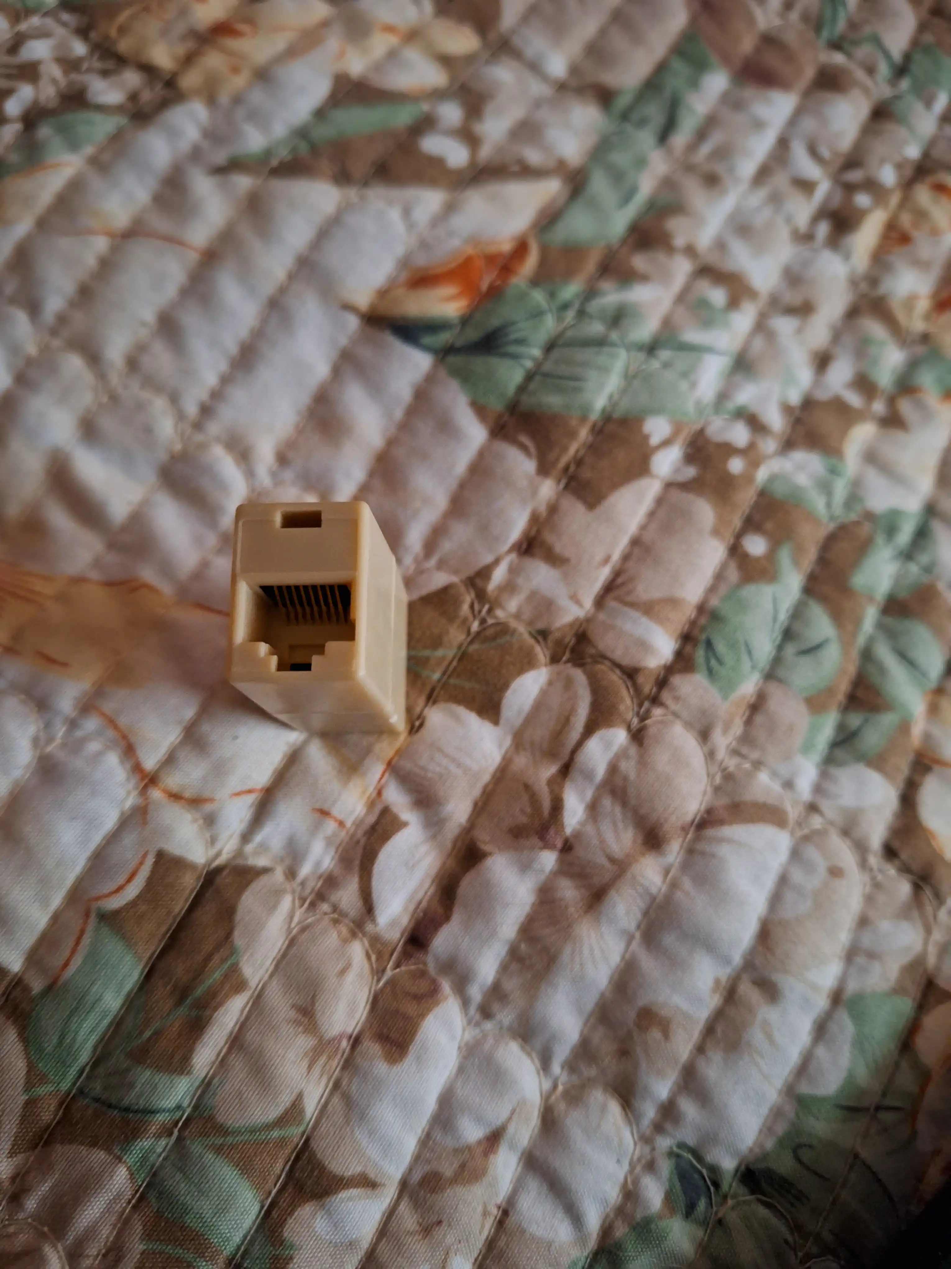 LAN o'tish adapteri RJ45/RJ45 mamka, tarmoq va Internet kabelini ulash uchun mo'ljallangan