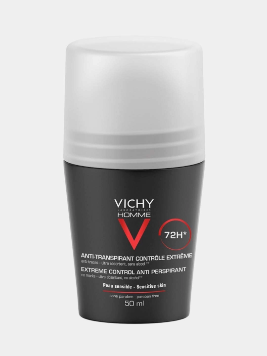 Дезодорант VICHY HOMME, против избыточного потоотделения 72 часа, 50 мл