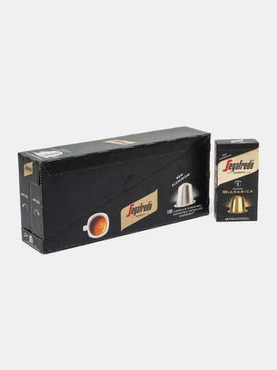 Кофе в капсулах Segafredo Zanetti, 100 капсул, совместимые с кофемашинами Nespresso — SMRTINT-CAPSULE-ЗОЛОТ