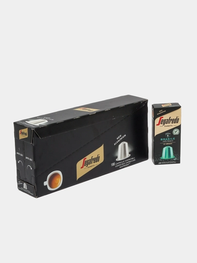 Кофе в капсулах Segafredo Zanetti, 100 капсул, совместимые с кофемашинами Nespresso — SMRTINT-CAPSULE-БИРЮЗ