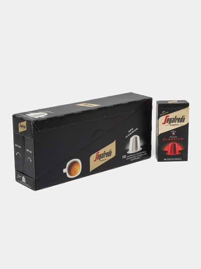 Кофе в капсулах Segafredo Zanetti, 100 капсул, совместимые с кофемашинами Nespresso — SMRTINT-CAPSULE-КРАСН