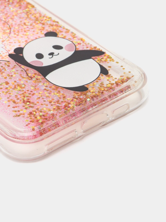 IPhone 11, 12, 13, Pro, Pro Max uchun suyuq yaltiroq shaffof g‘ilof, stressga qarshi