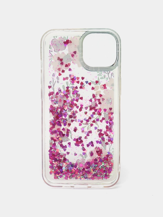 IPhone 11, 12, 13, Pro, Pro Max uchun suyuq yaltiroq shaffof g‘ilof, stressga qarshi