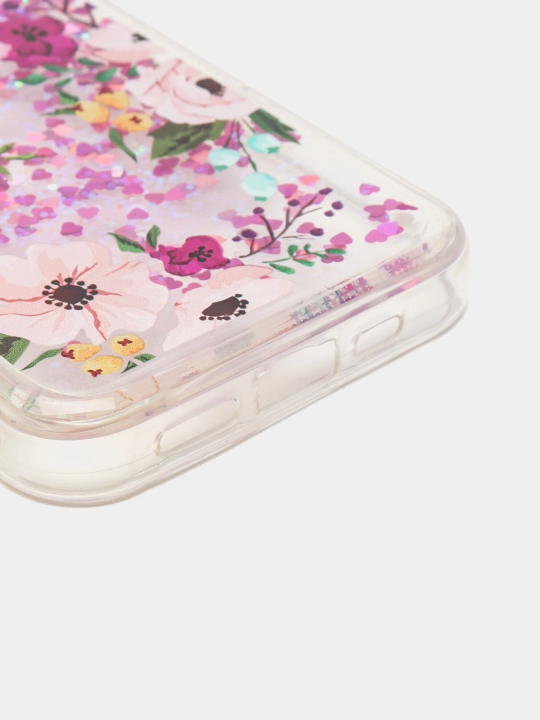 IPhone 11, 12, 13, Pro, Pro Max uchun suyuq yaltiroq shaffof g‘ilof, stressga qarshi
