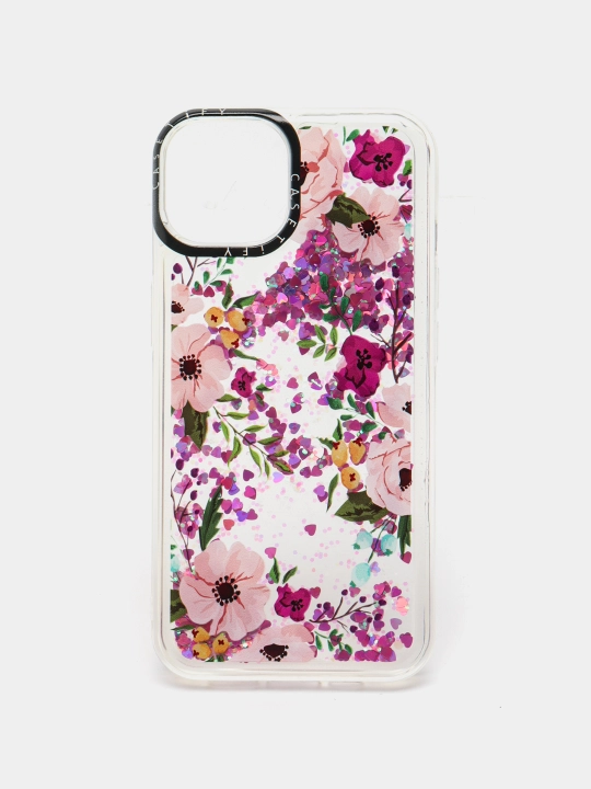 IPhone 11, 12, 13, Pro, Pro Max uchun suyuq yaltiroq shaffof g‘ilof, stressga qarshi