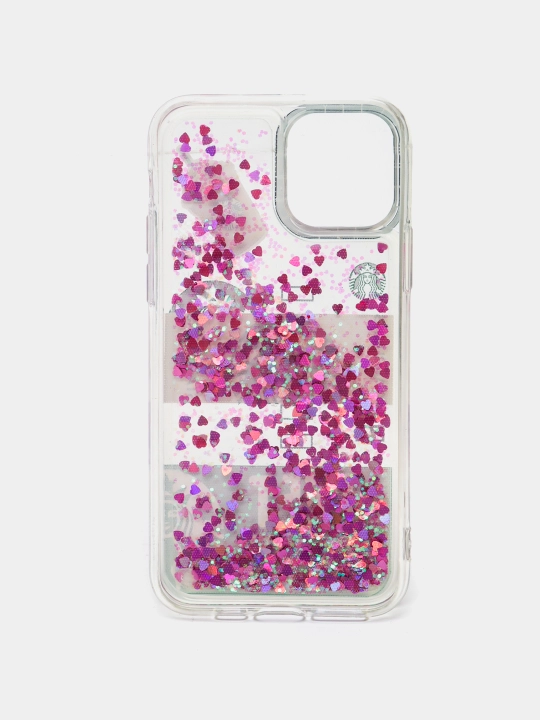 IPhone 11, 12, 13, Pro, Pro Max uchun suyuq yaltiroq shaffof g‘ilof, stressga qarshi