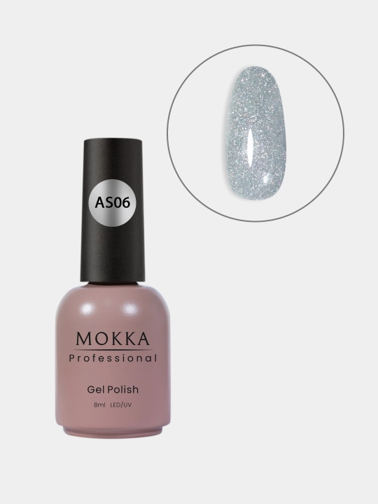 GALAXY MOKKA tirnoqlar uchun yorug‘lik qaytaruvchi gel-lak, 8 ml
