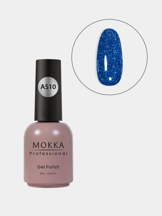 GALAXY MOKKA tirnoqlar uchun yorug‘lik qaytaruvchi gel-lak, 8 ml