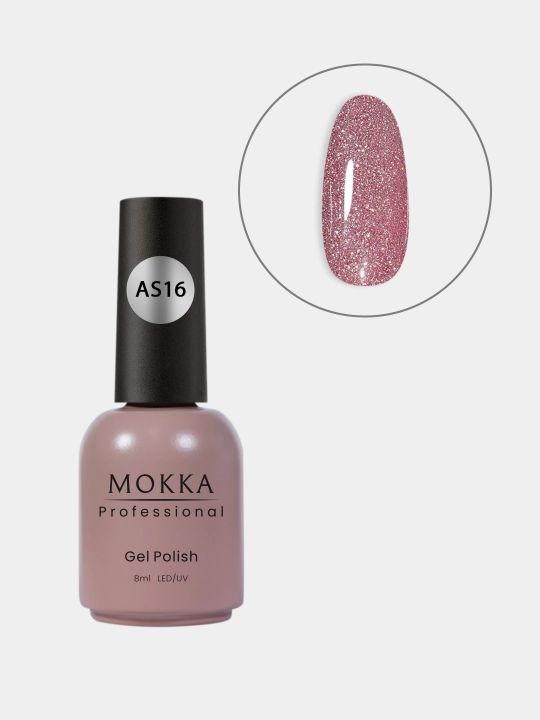 GALAXY MOKKA tirnoqlar uchun yorug‘lik qaytaruvchi gel-lak, 8 ml