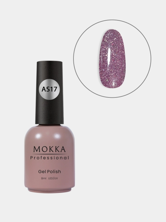 GALAXY MOKKA tirnoqlar uchun yorug‘lik qaytaruvchi gel-lak, 8 ml