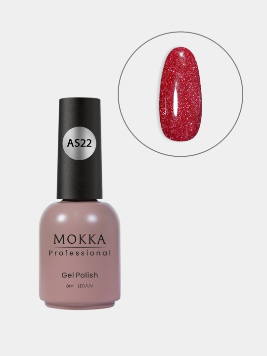 GALAXY MOKKA tirnoqlar uchun yorug‘lik qaytaruvchi gel-lak, 8 ml