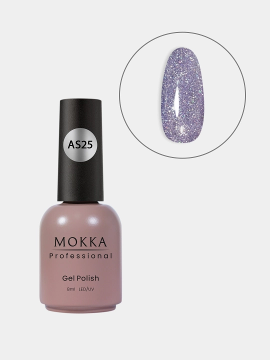 GALAXY MOKKA tirnoqlar uchun yorug‘lik qaytaruvchi gel-lak, 8 ml