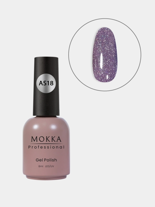 GALAXY MOKKA tirnoqlar uchun yorug‘lik qaytaruvchi gel-lak, 8 ml
