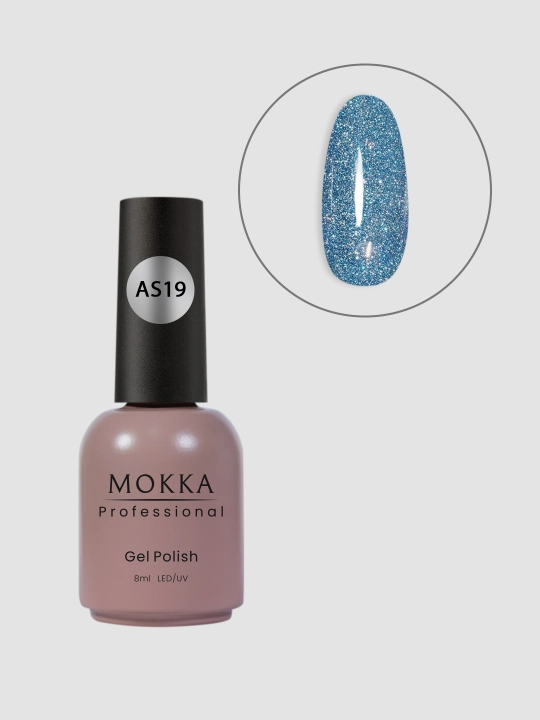 GALAXY MOKKA tirnoqlar uchun yorug‘lik qaytaruvchi gel-lak, 8 ml