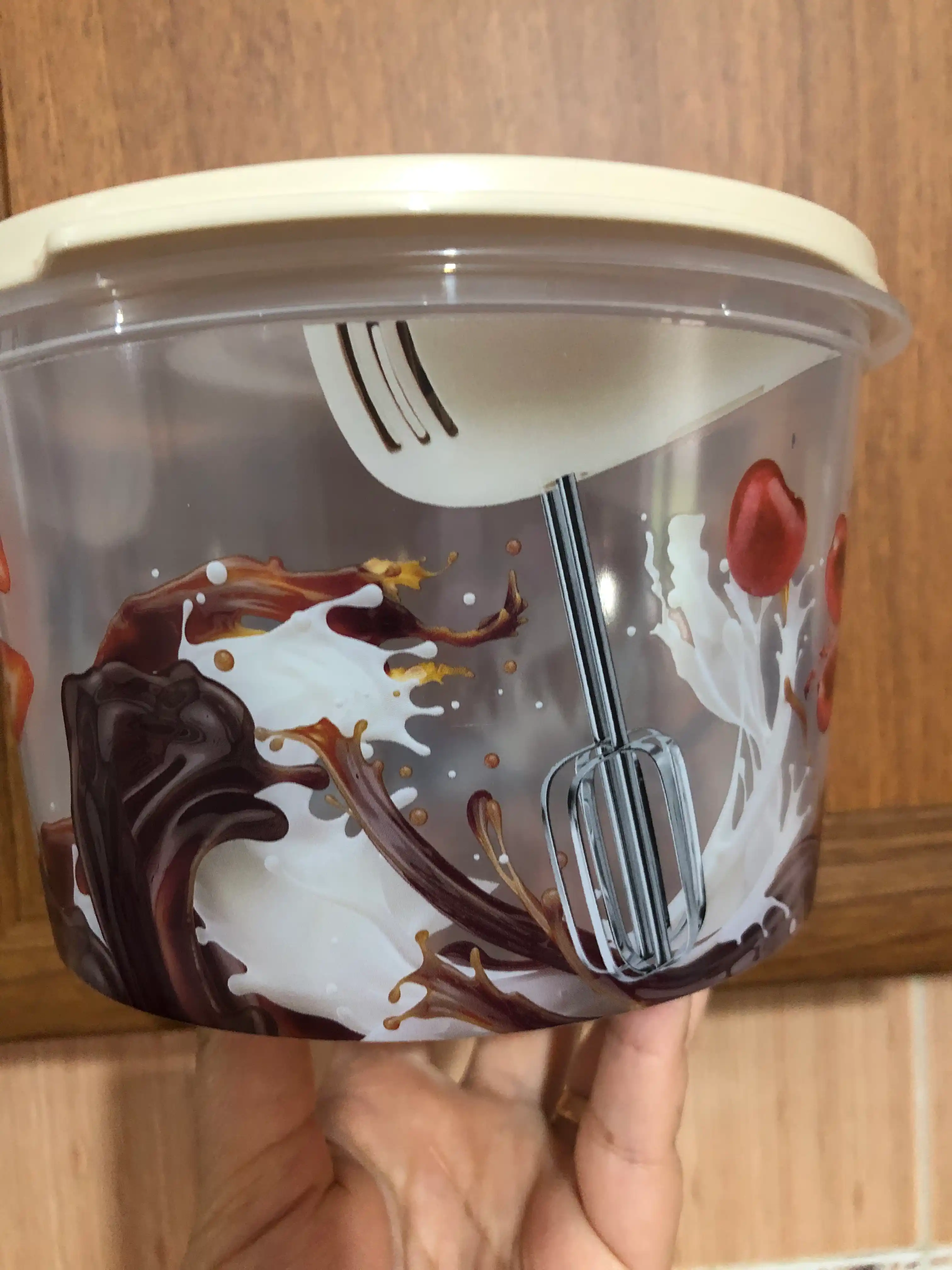 Ёмкость для миксера, блендера с декором, 2.0 л