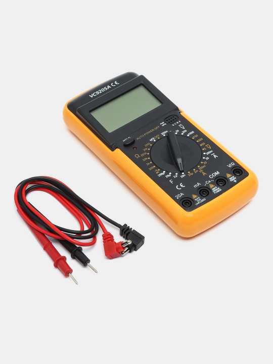 Мультиметр цифровой DT9205A, с звуковой прозвонкой - 