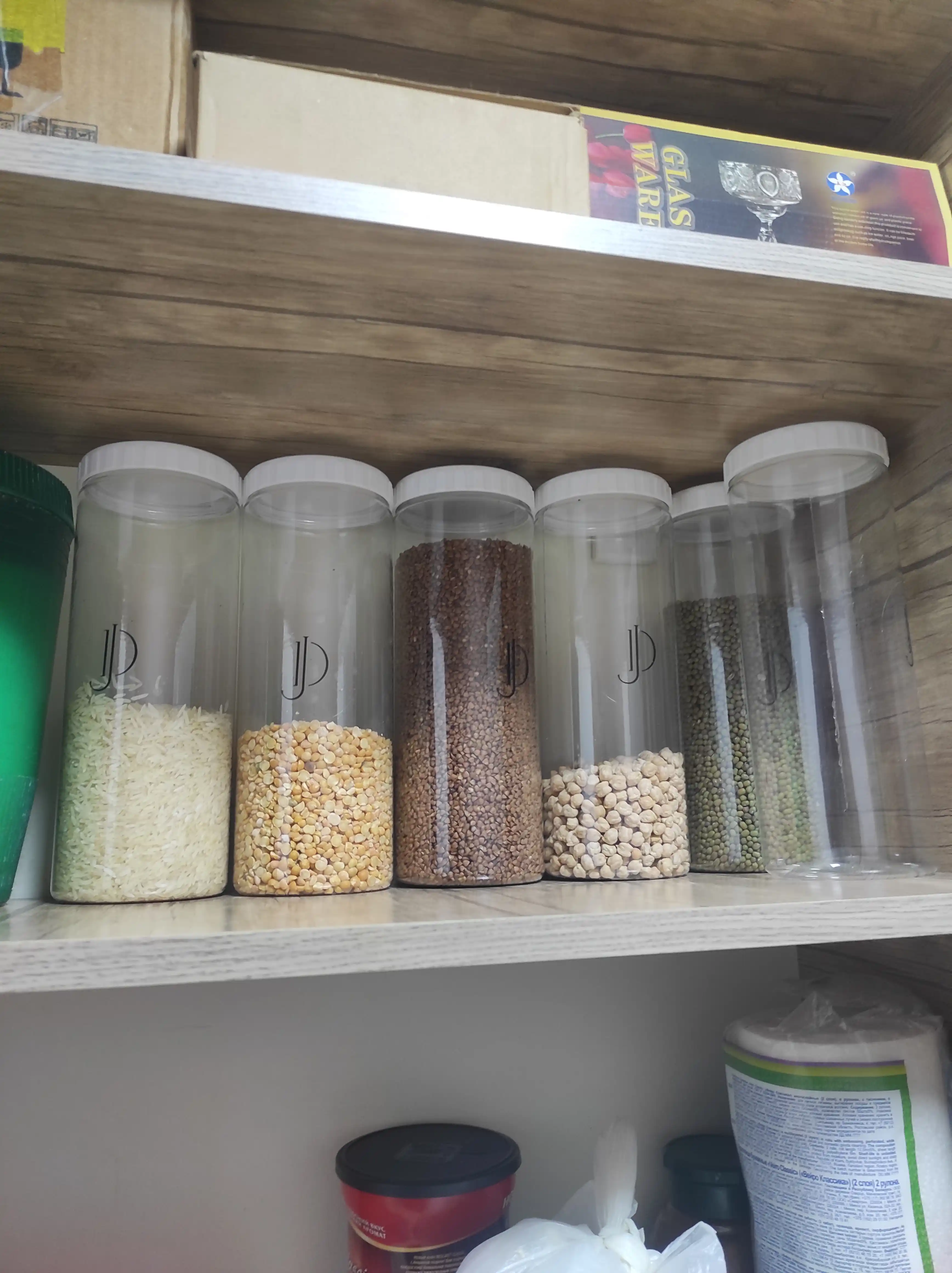 Контейнер для хранения сухих и сыпучих продуктов, 3 шт, 1.5 л