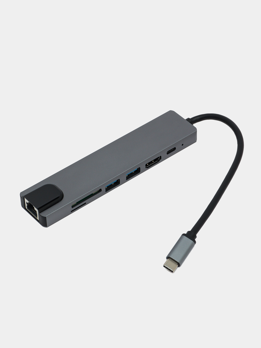 Хаб 11 в 1 WIWU Cyber USB-C to USB3.0, SD-TF, HDMI, rj45, VGA, PD - 3.5mm - (cb011).