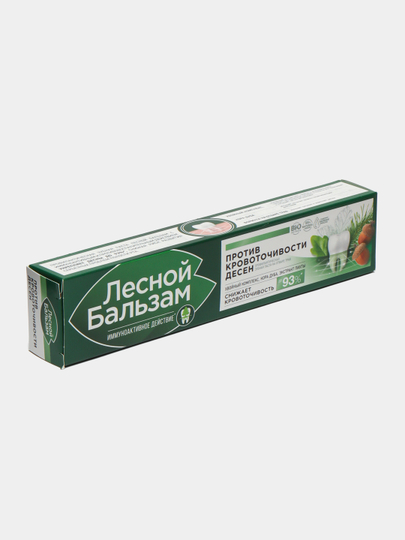 Зубная паста Лесной бальзам, C экстрактом коры дуба и пихты на отваре трав, 75мл