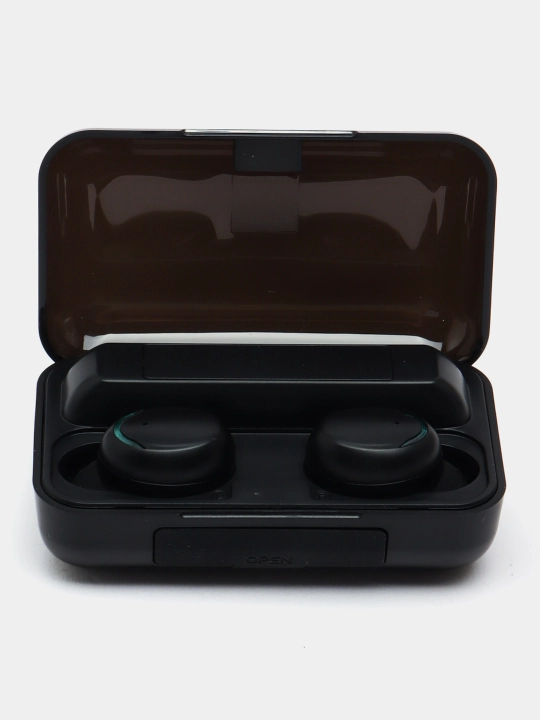 Simsiz quloqchinlar TWS F9-5 5.3, IPX-7, Bluetooth, PowerBank bilan