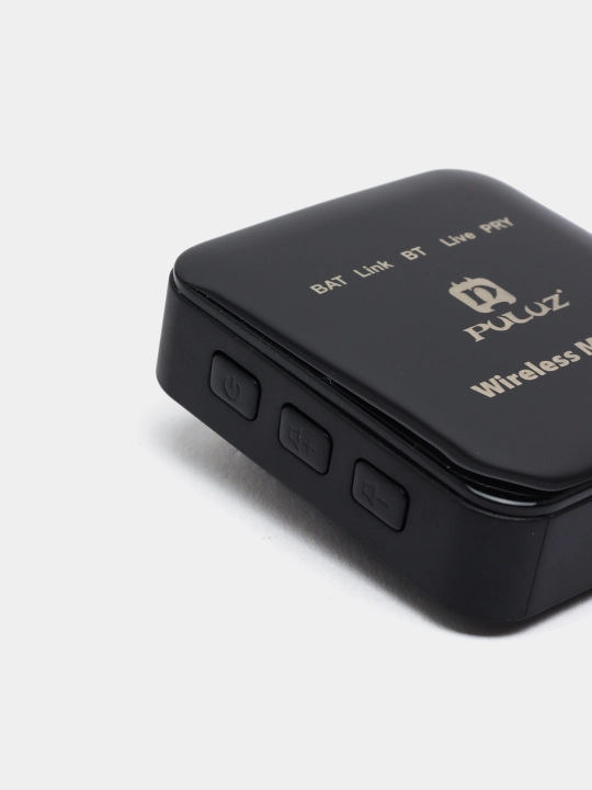 Puluz PU647 simsiz mikrofon tizimi 1 qabul qilgich va 2 transmitter bilan Type C va iPhone