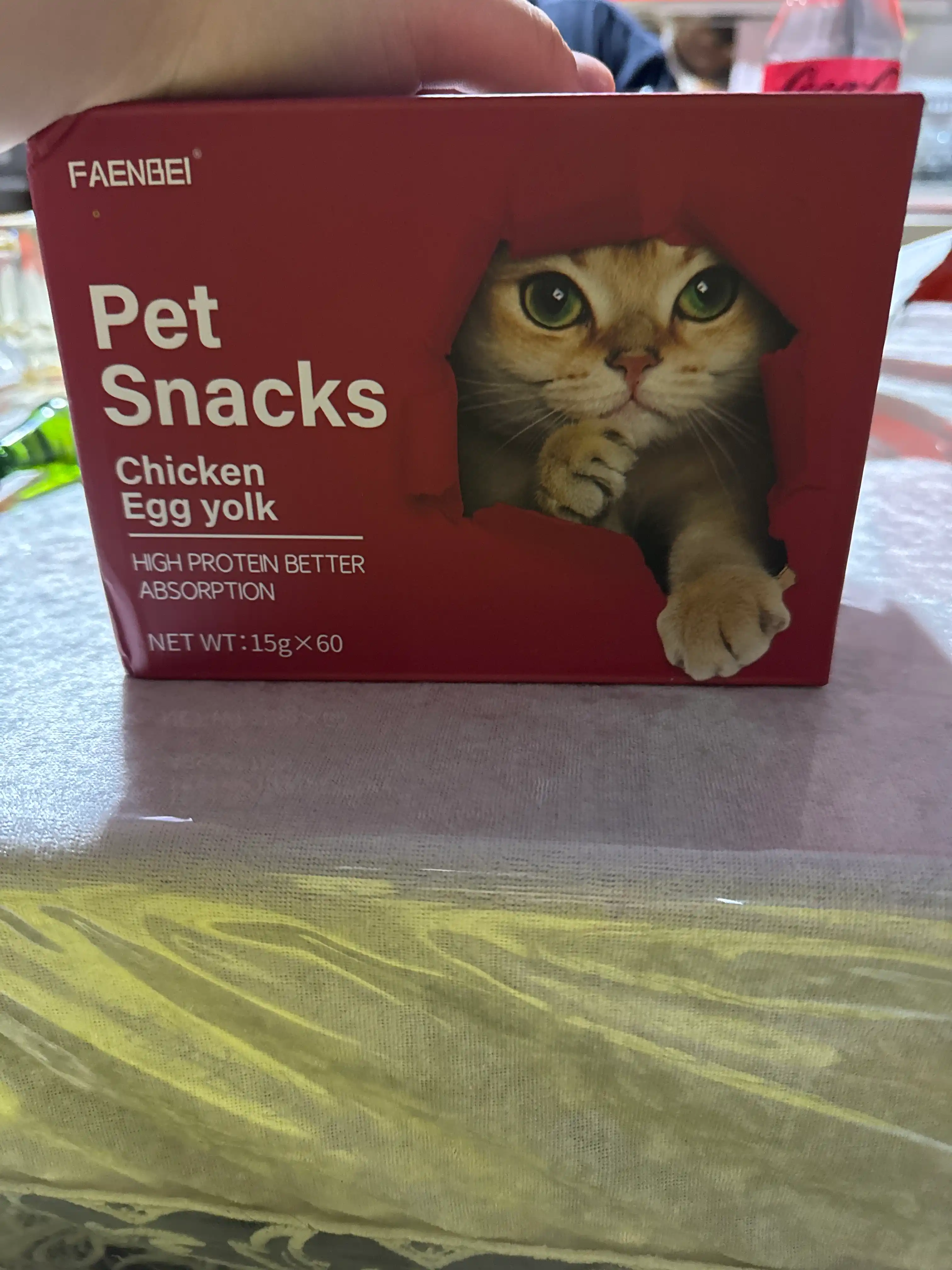 Shirinlik mushuklar uchun Pet Snacks, 60 dona korobkada