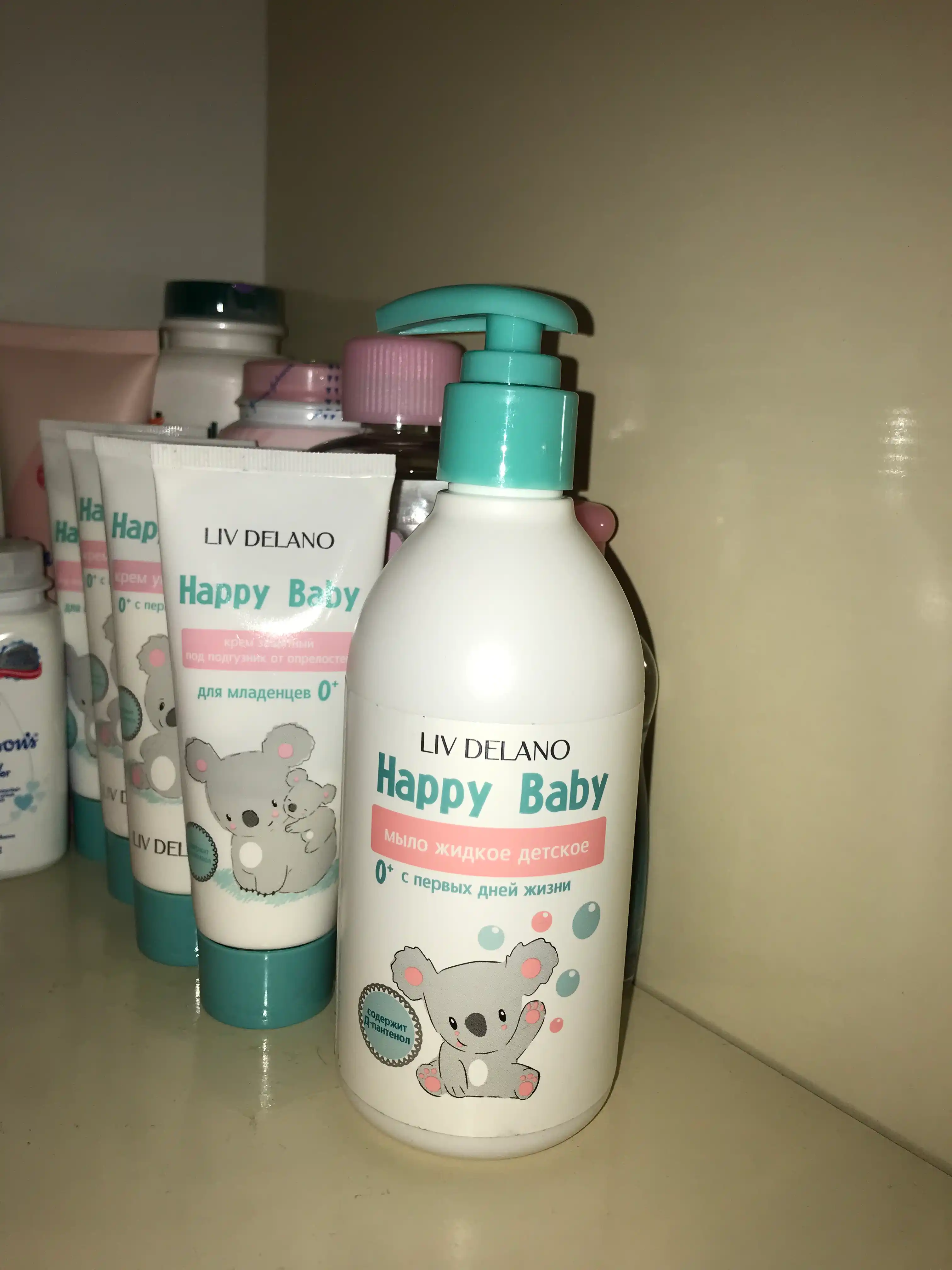 Жидкое мыло детское Liv Delano Happy Baby с первых дней жизни 0+, 300 мл