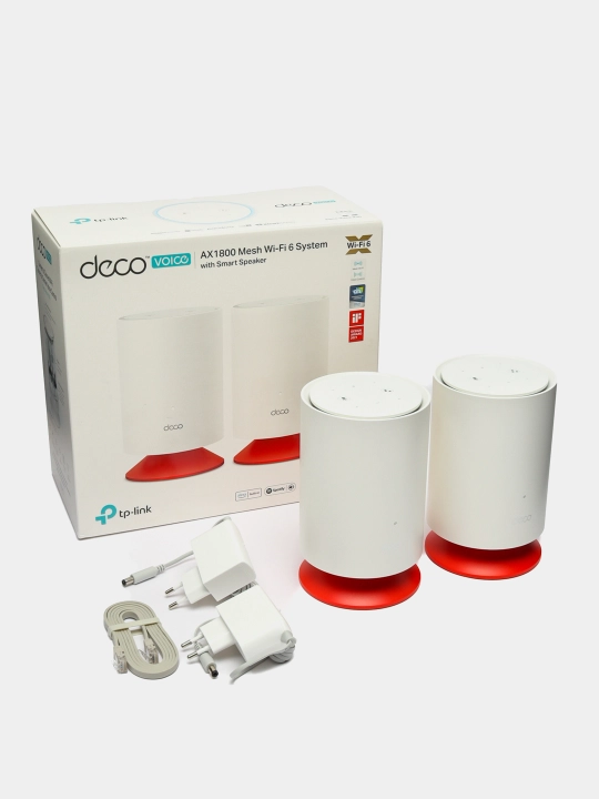 Uyga va ofis uchun Mesh WiFi tizim TP-Link Deco Voice X20 AX1800 2-qurilmalar - 