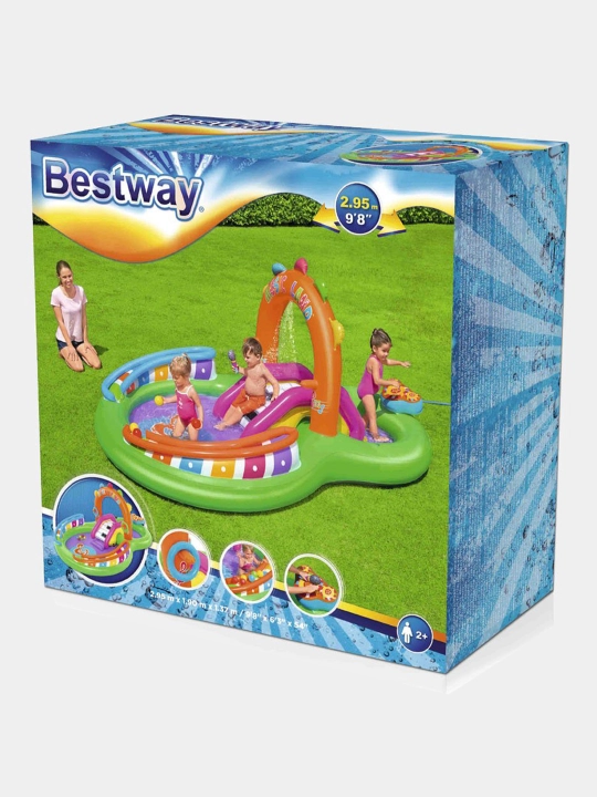 Puflanadigan basseyn Bestway 53117, o'yin markazi, 295x190x137 sm
