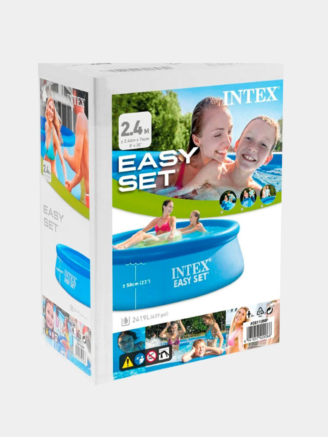 Надувной бассейн Intex Easy Set, 244 * 76 см, 2419 л купить по низким ...