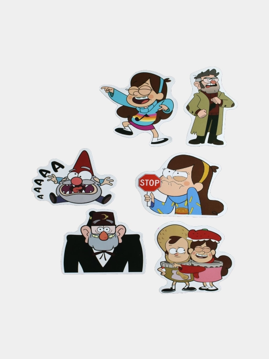 Наклейки "Гравити Фолз" Gravity Falls, 10 случайных стикеров