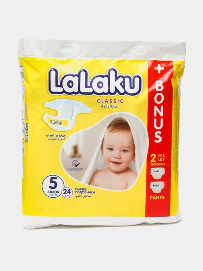 Подгузники LALAKU GIGA мини 5, 11 кг – 25 кг, 24