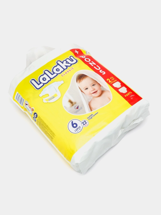 Подгузники LALAKU GIGA мини 6, 15 кг+, 25