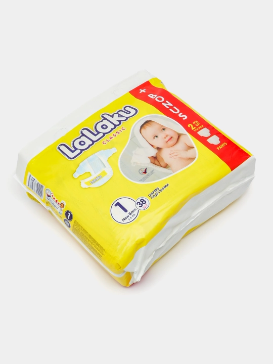 Подгузники LaLaku Classic 1, 3-5 кг, 38 шт