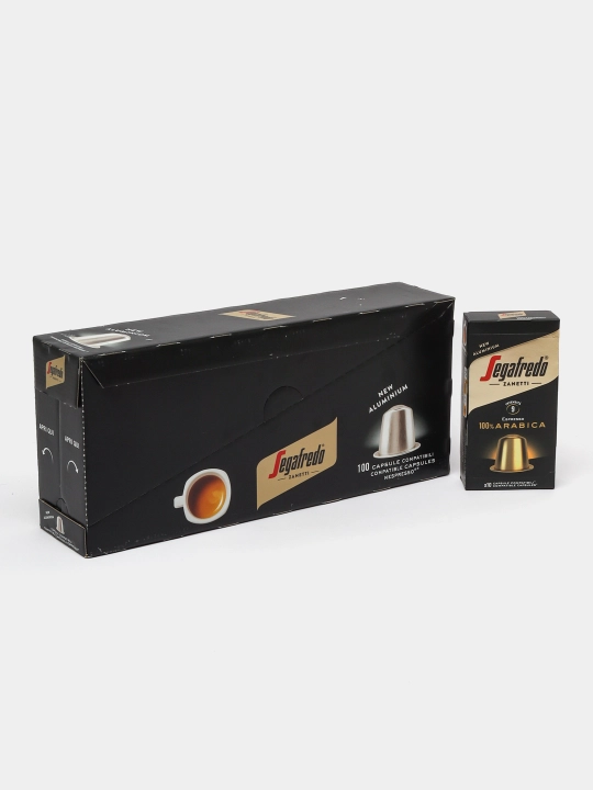 Кофе в капсулах Segafredo Zanetti, 100 капсул, совместимые с кофемашинами Nespresso