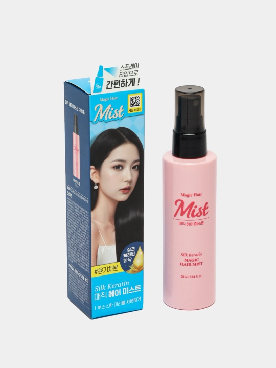 Sochlarni tekislash va silliqlash uchun keratinli Silk-Keratin Magic Hair Mist, 90 мл