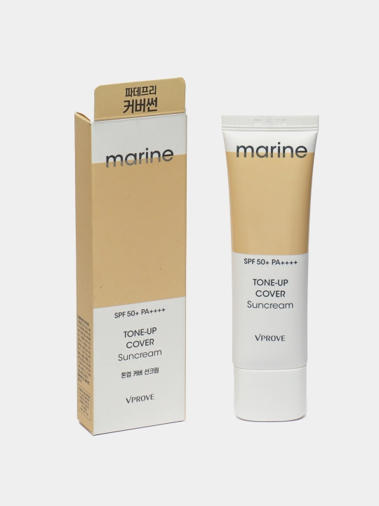 Тонизирующий солнцезащитный крем для лица с SPF50+, VProve Tone-up Cover Sunscreen, 50 мл - 